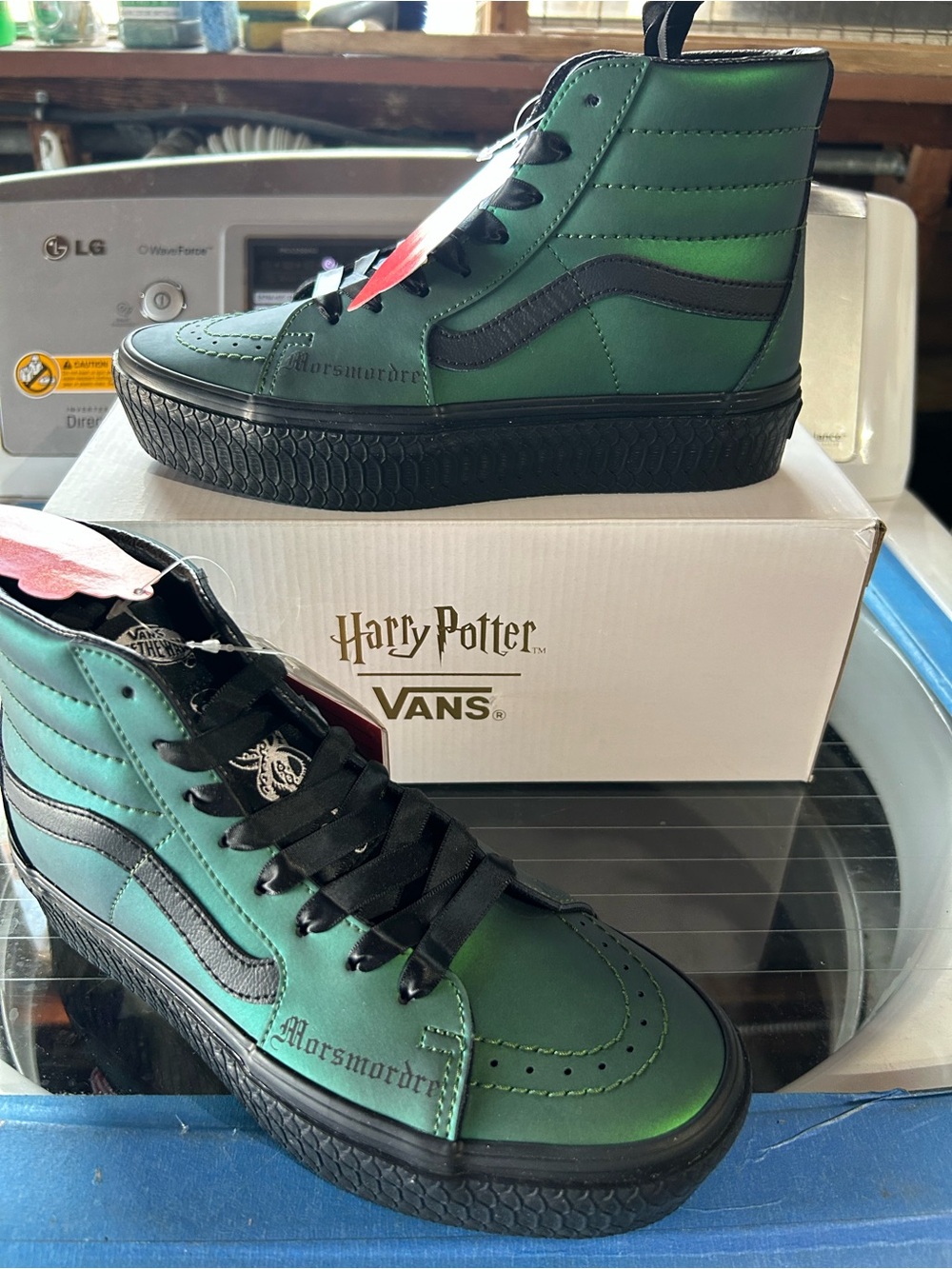 Vans Harry PotterGreen/ Black High-Top Sneakers